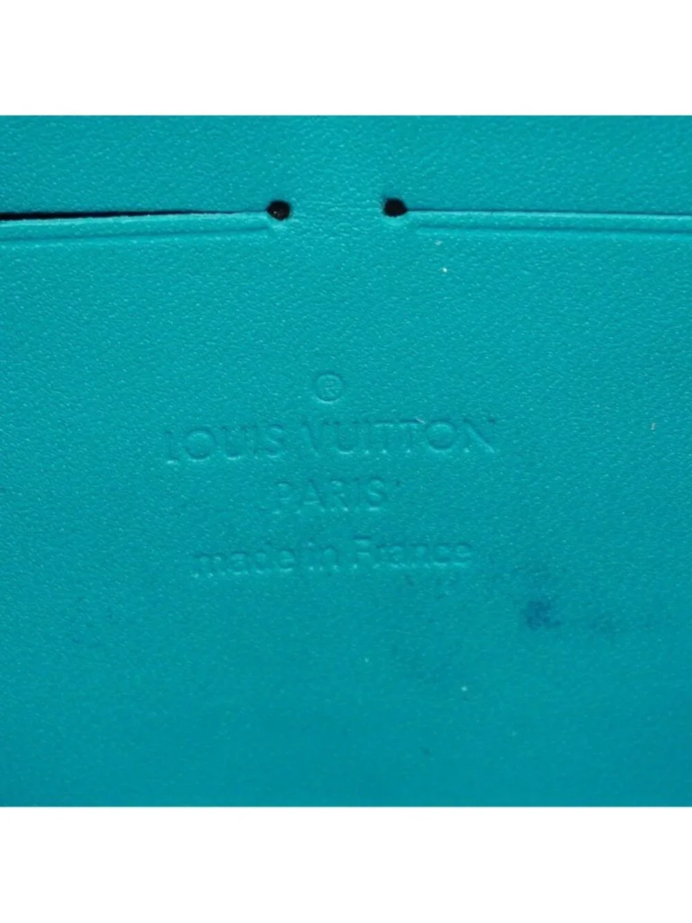 Louis Vuitton Wallet Vernis Zippy Blue Ragon